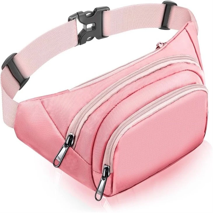 Factory OEM Waist Bag With 3-Zipper Pockets
